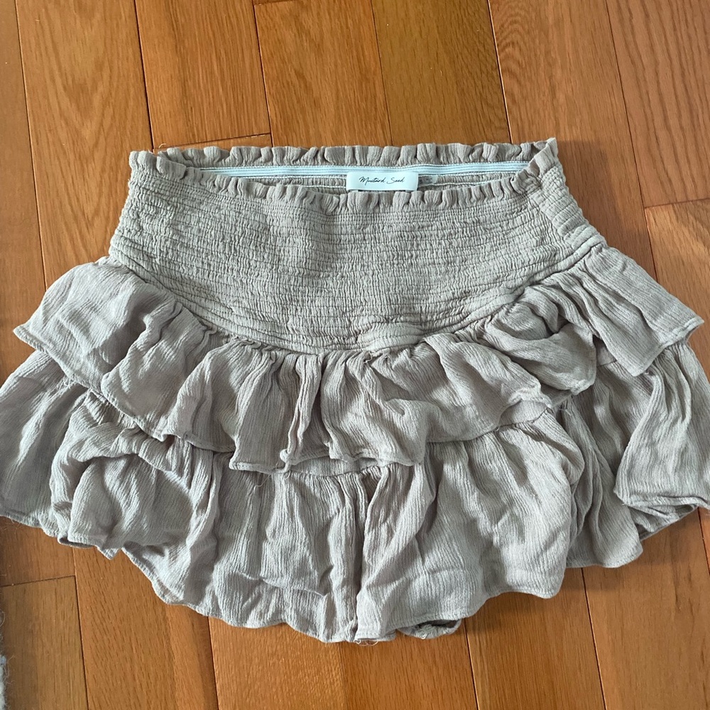 MUSTARD SEED BOUTIQUE MINI SKORT SIZE:S RUFFLED